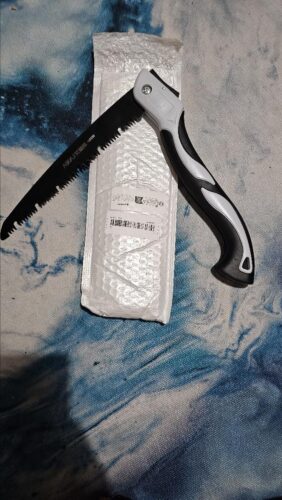 AIRAJ 1pc Industrial Grade Steel Folding Saw, Manual Cutting Tool with Anti-Slip Durable Handle, Three Specifications Available for Outdoor Use, Without Battery photo review