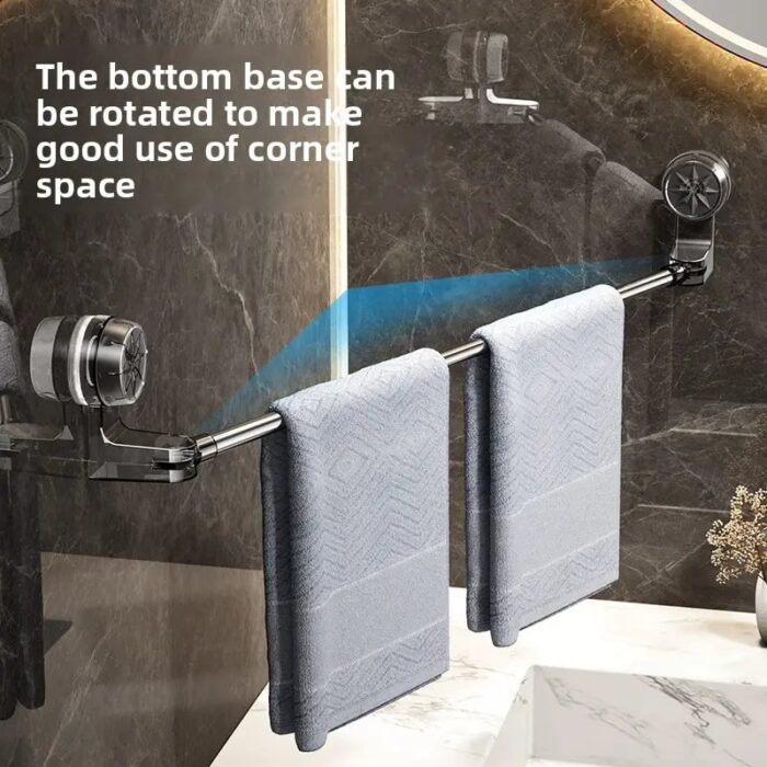 🔥Christmas  Discount 85% Off🎄Stainless Steel Suction Cup Towel Rack