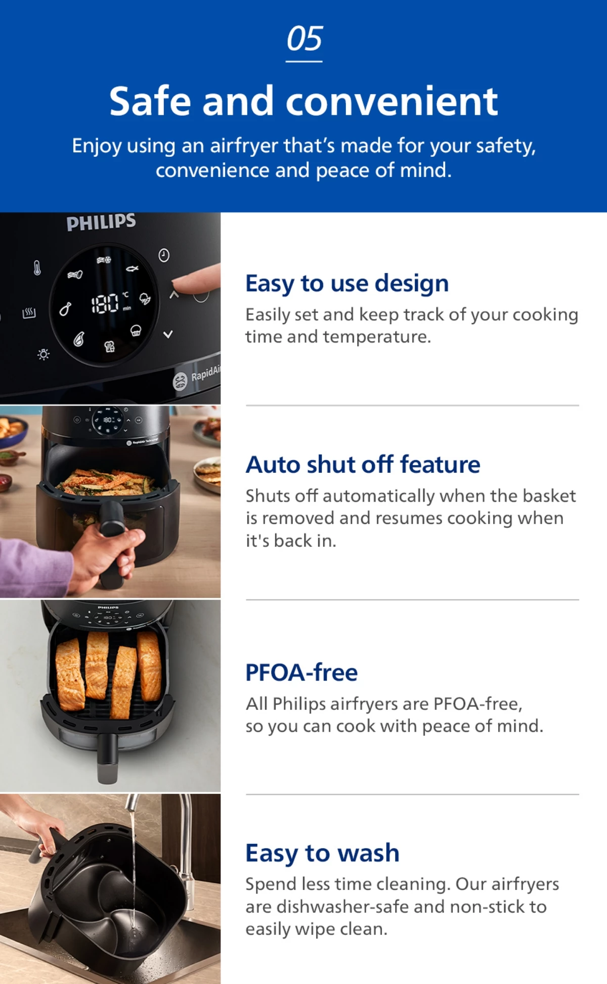 Philips NA221/09 | 13-in-1 Airfryer | 4.2L | Fry, Grill, Bake...++ | See-Thru Window | Up to 90% Less Fat | Touch Screen