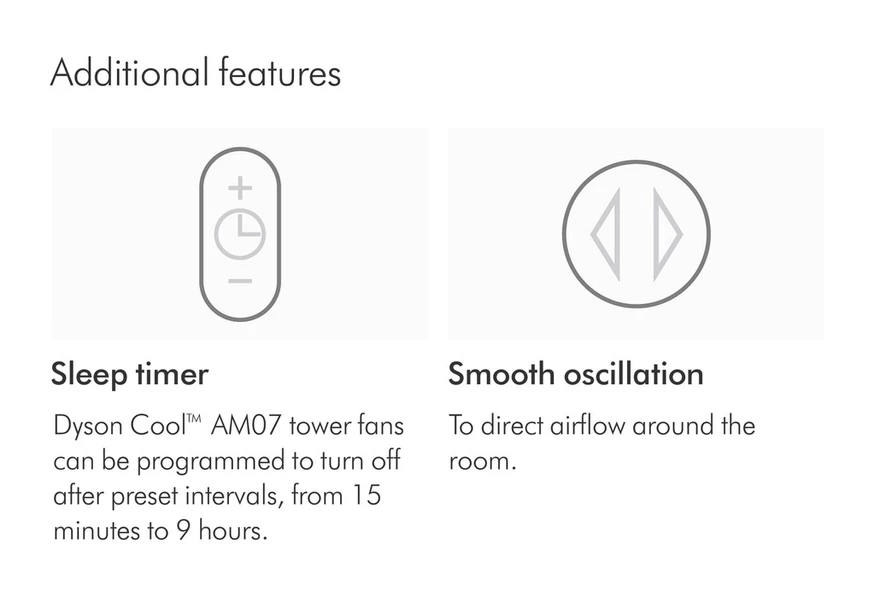 【Limited Time Offer】Dyson Cool™️ AM07 Tower Fan — Fast Shipping from Selangor + 3-Year Warranty  (White or Silver)
