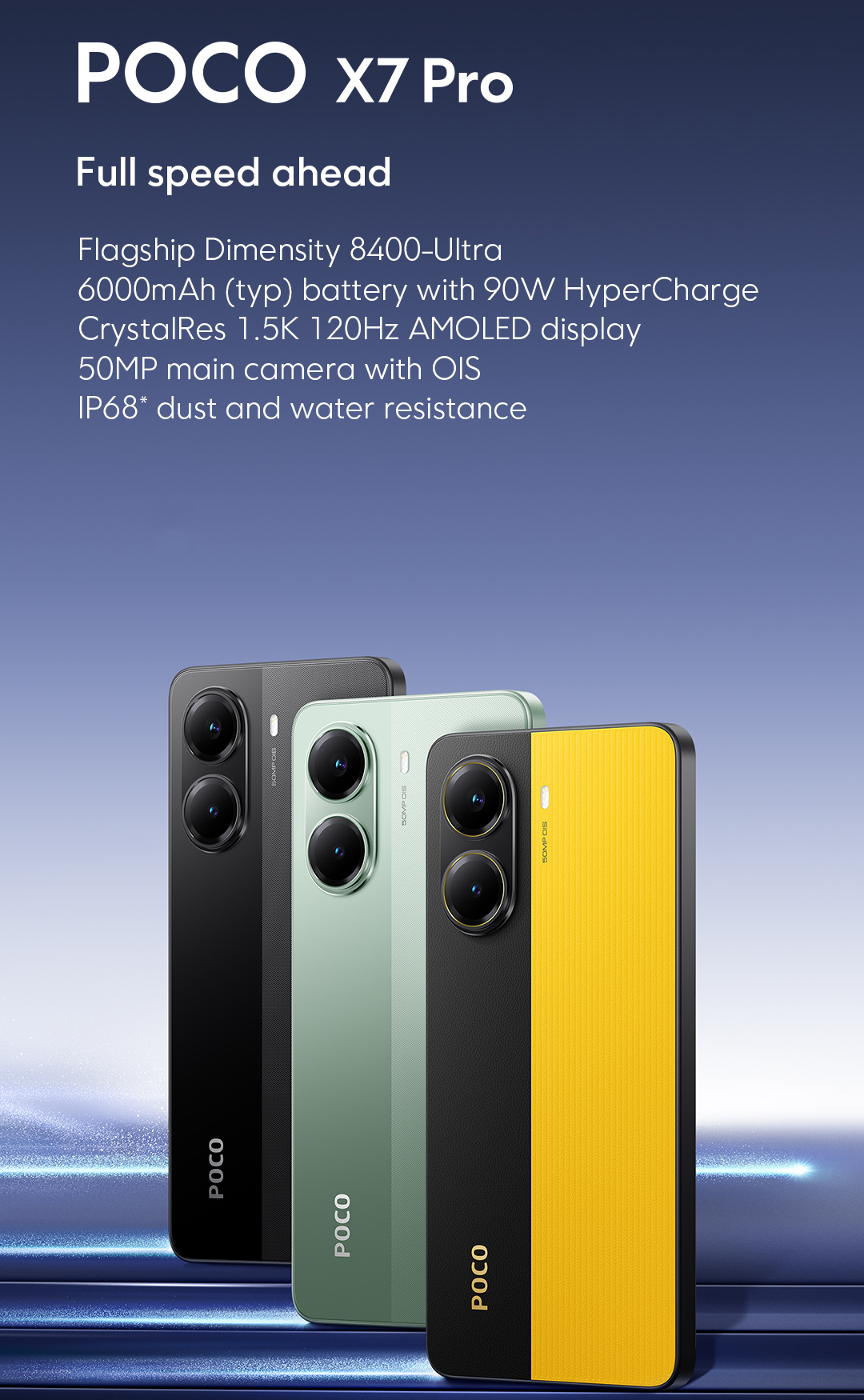 POCO X7 Pro – 90W Fast Charge ⚡ 6000 mAh Battery 🔋 12GB + 512GB | Official Clearance Promo – Only RM 99.9 🚚 Ships from Selangor The last 100 units