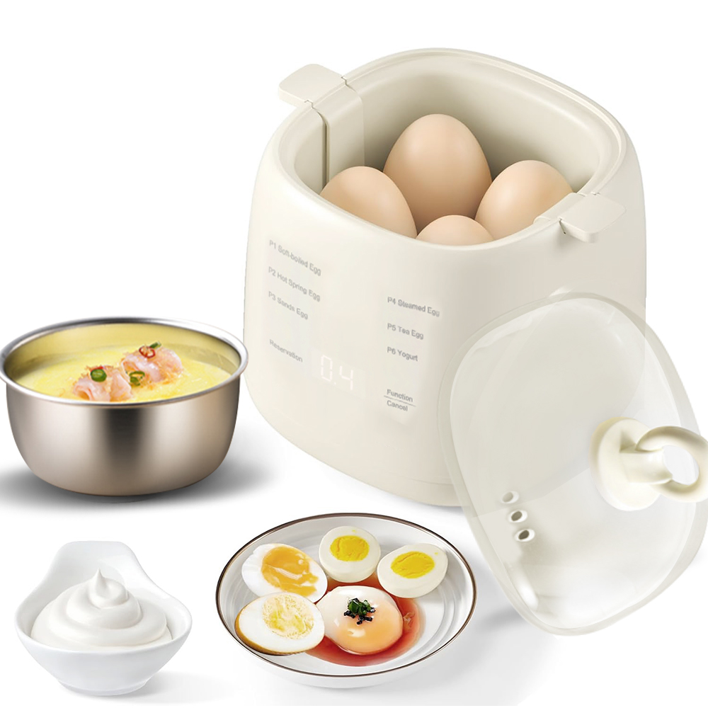Simmo Electric Egg Boiler Egg Cooker 200W 4 Egg Boiler Capacity Automatic Quickly Cooked Multifunctional Egg Steamer