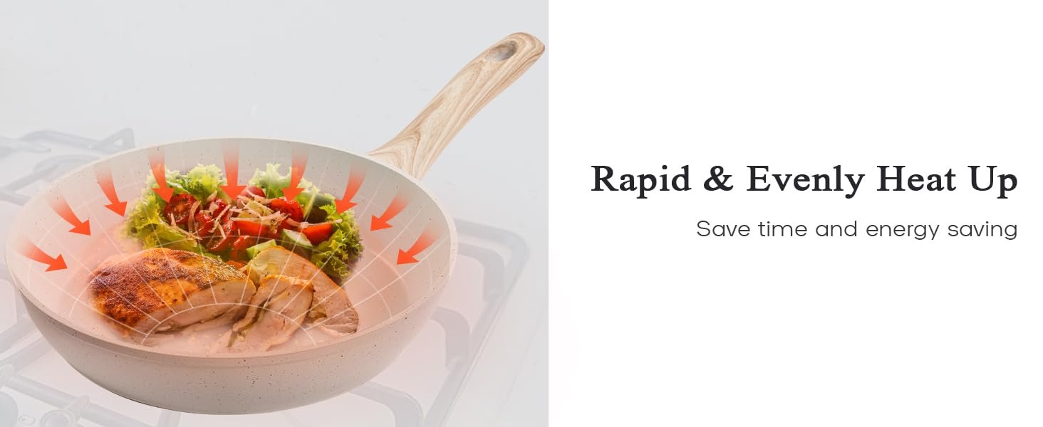 【One Day Only】17 Pcs Pots and Pans Set Non Stick Kitchen Cookware Sets