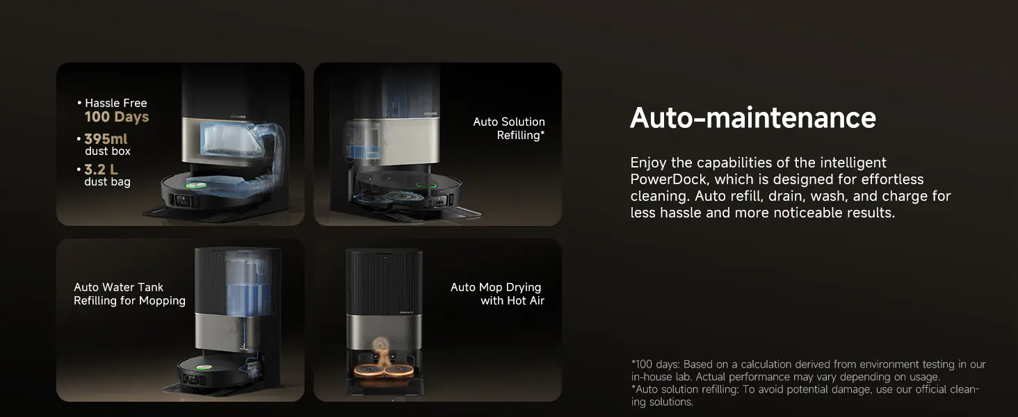 X50 Ultra Robot Vacuum and Mop - Halloween Limited time 10% discount Auto-Empty and Mop Self-Cleaning, 20,000Pa Suction, Obstacle Avoidance and 360° Navigation, Corner to Edge Deep Cleaning, Detangling Brush