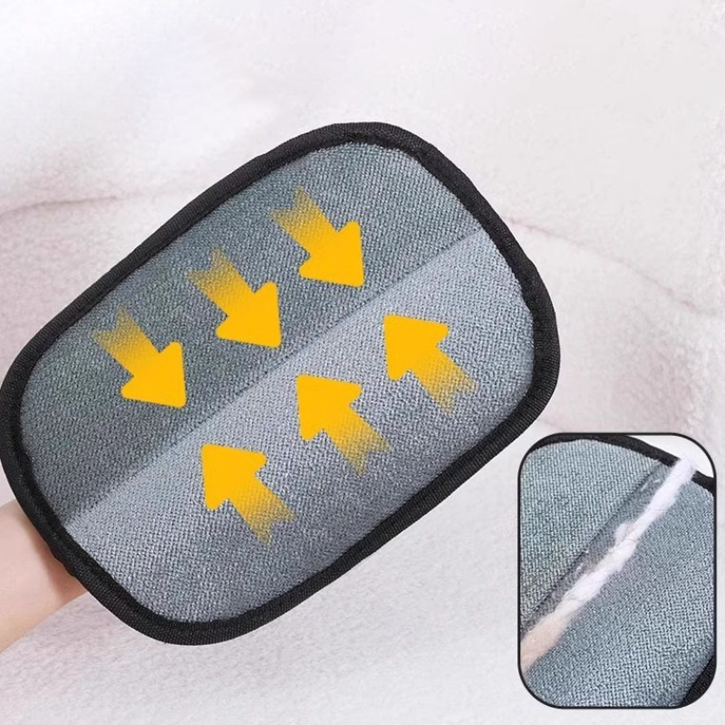 Reusable Double-Sided Pet Grooming Gloves – Easy Dog & Cat Hair Removal for Furniture, Sofa & Carpet