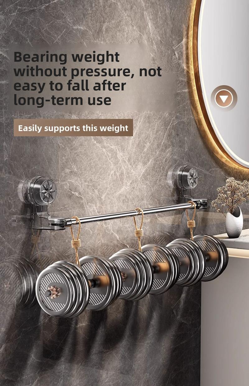 🔥Christmas  Discount 85% Off🎄Stainless Steel Suction Cup Towel Rack