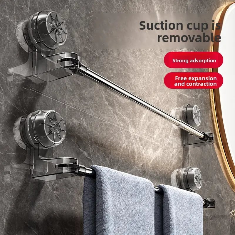 🔥Christmas  Discount 85% Off🎄Stainless Steel Suction Cup Towel Rack